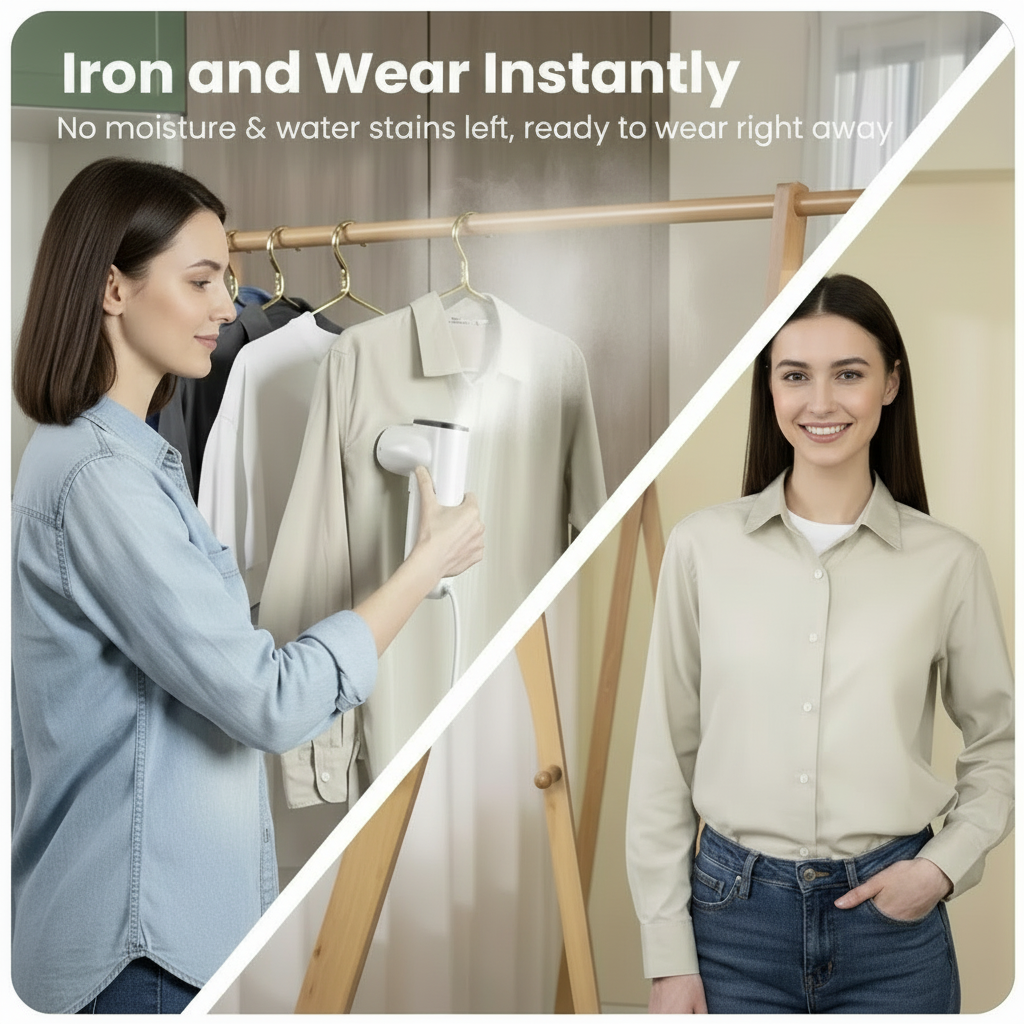 SteamEase Pro Instant Wear Ready - Professional Clothes Steamer For Quick Wrinkle Removal